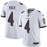Nike Baltimore Ravens #4 Sam Koch White NFL Vapor Untouchable Limited Jersey,baseball caps,new era cap wholesale,wholesale hats